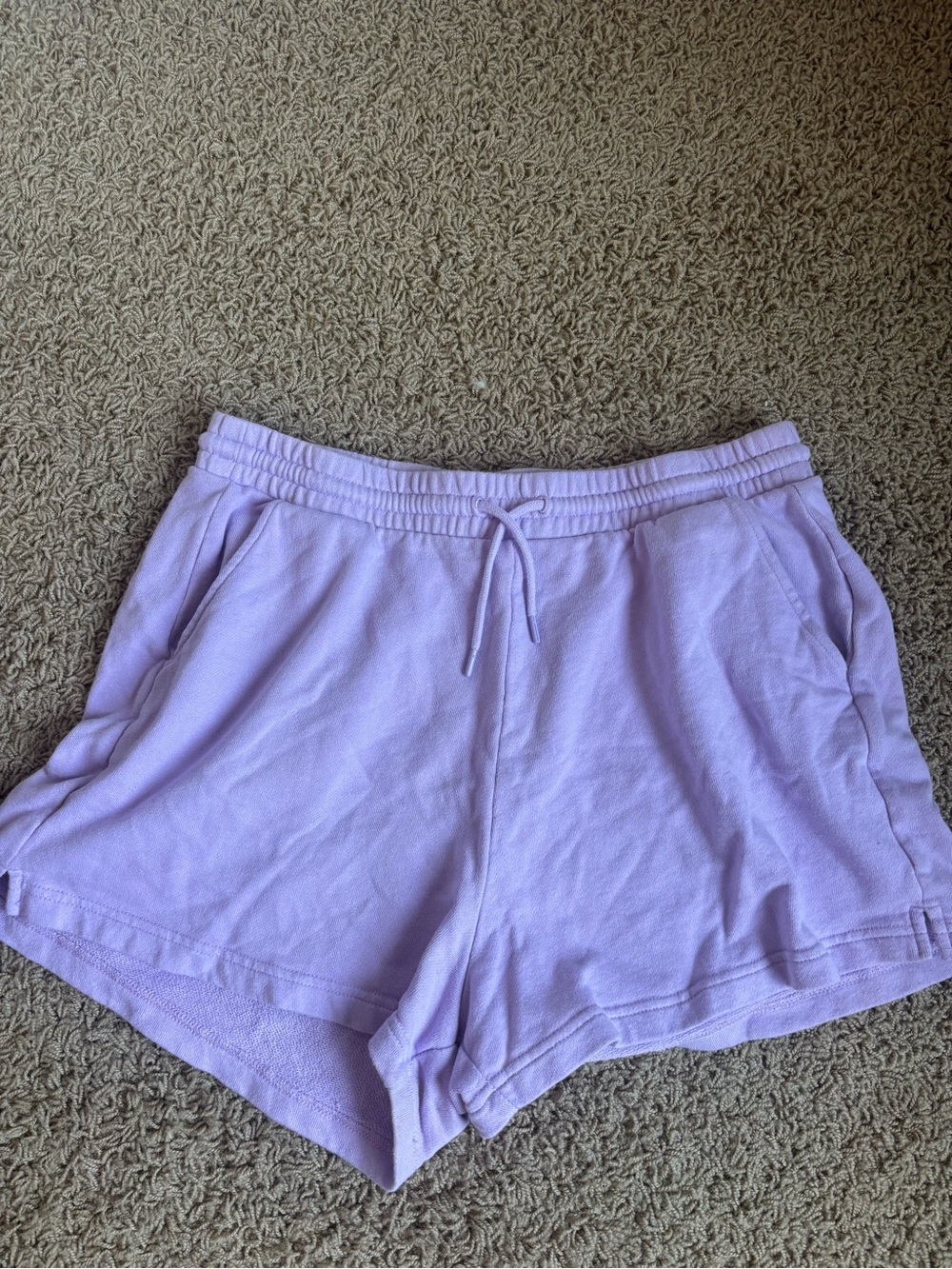 Old Navy Lavender Sweat Drawstring Shorts